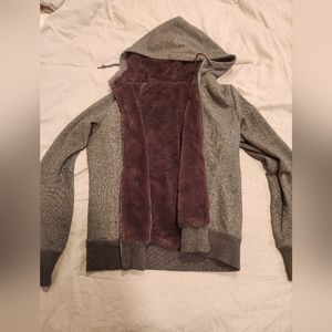 Fur lined hoodie